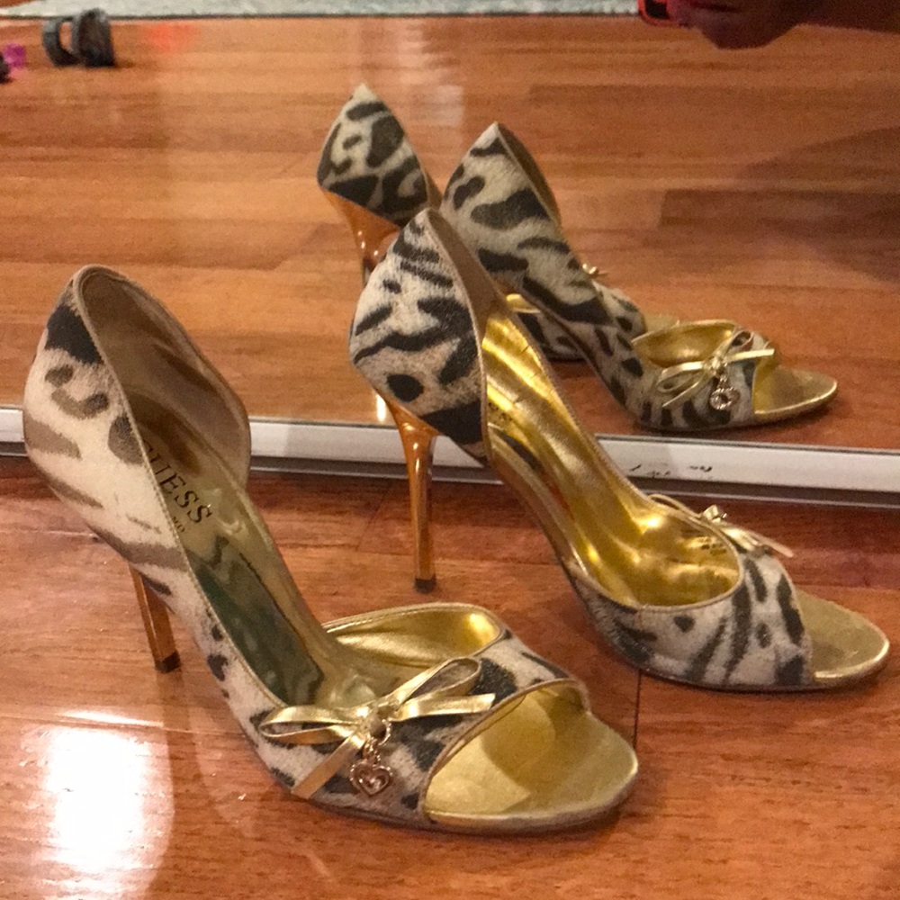 Leopard Print Guess Heels